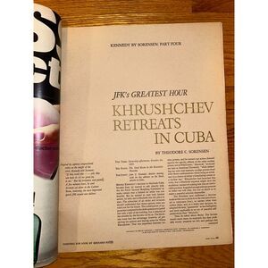 Look Magazine Kennedy by Sorenson Pt 4 9/21/1965 John F Kennedy JFK